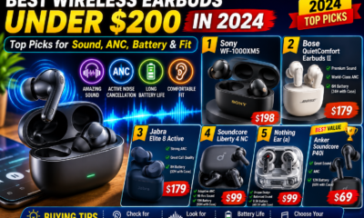 best wireless earbuds under 200 dollars 2024
