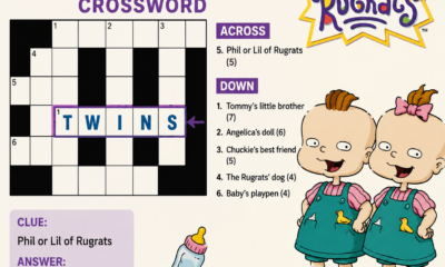 Phil or lil of rugrats crossword